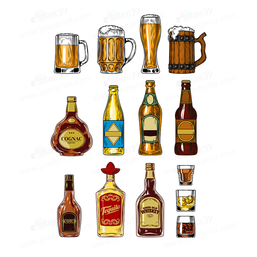 Wine Beer Photo - 12 шт./лот, индивидуальные рекламные таблички из