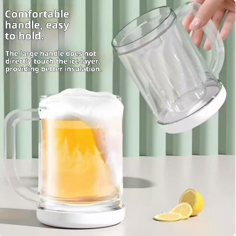 Двустенная охлаждающая пивная  – обзор и цена Beer Mug Handled