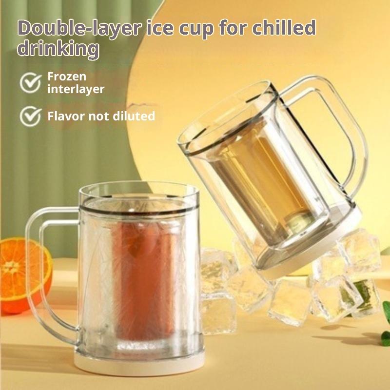 Двустенная охлаждающая пивная  – обзор и цена Beer Mug Handled