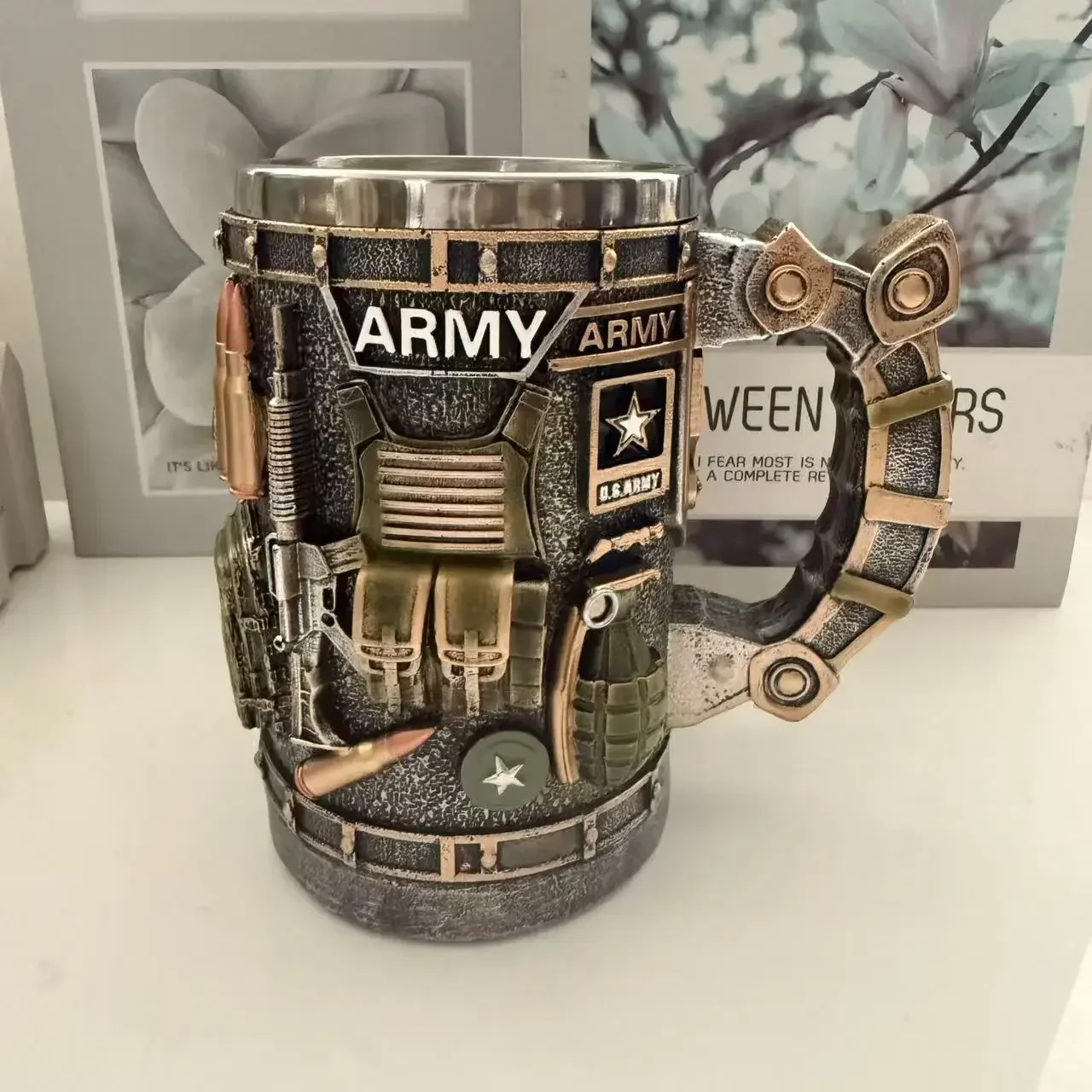1 шт. Кружка в военном стиле с – обзор и цена Wine Beer Coffee