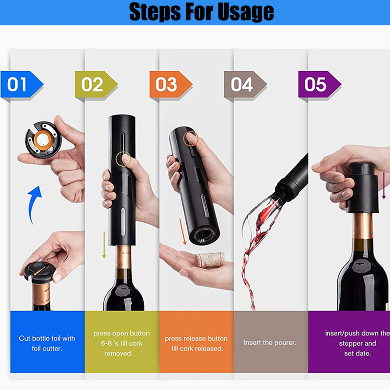 Электрическая открывалка для б – обзор и цена Wine Opener Electric