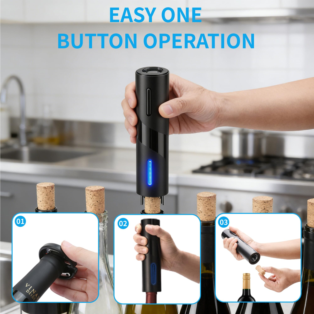 Электрический открыватель для  – обзор и цена Wine Opener Electric