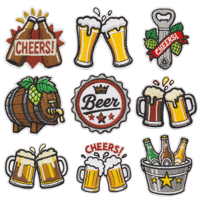 Креативная вышитая нашивка с э – обзор и цена Is Wine And Beer Difference
